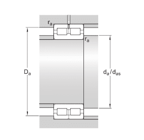 NNC4934CV Double Row Full Complement Cylindrical Roller Bearings SKF